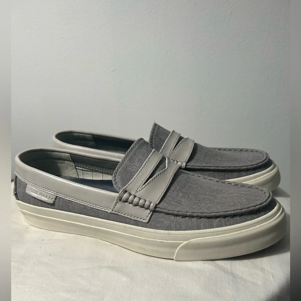 Cole Haan Gray and Cream Men's Loafers